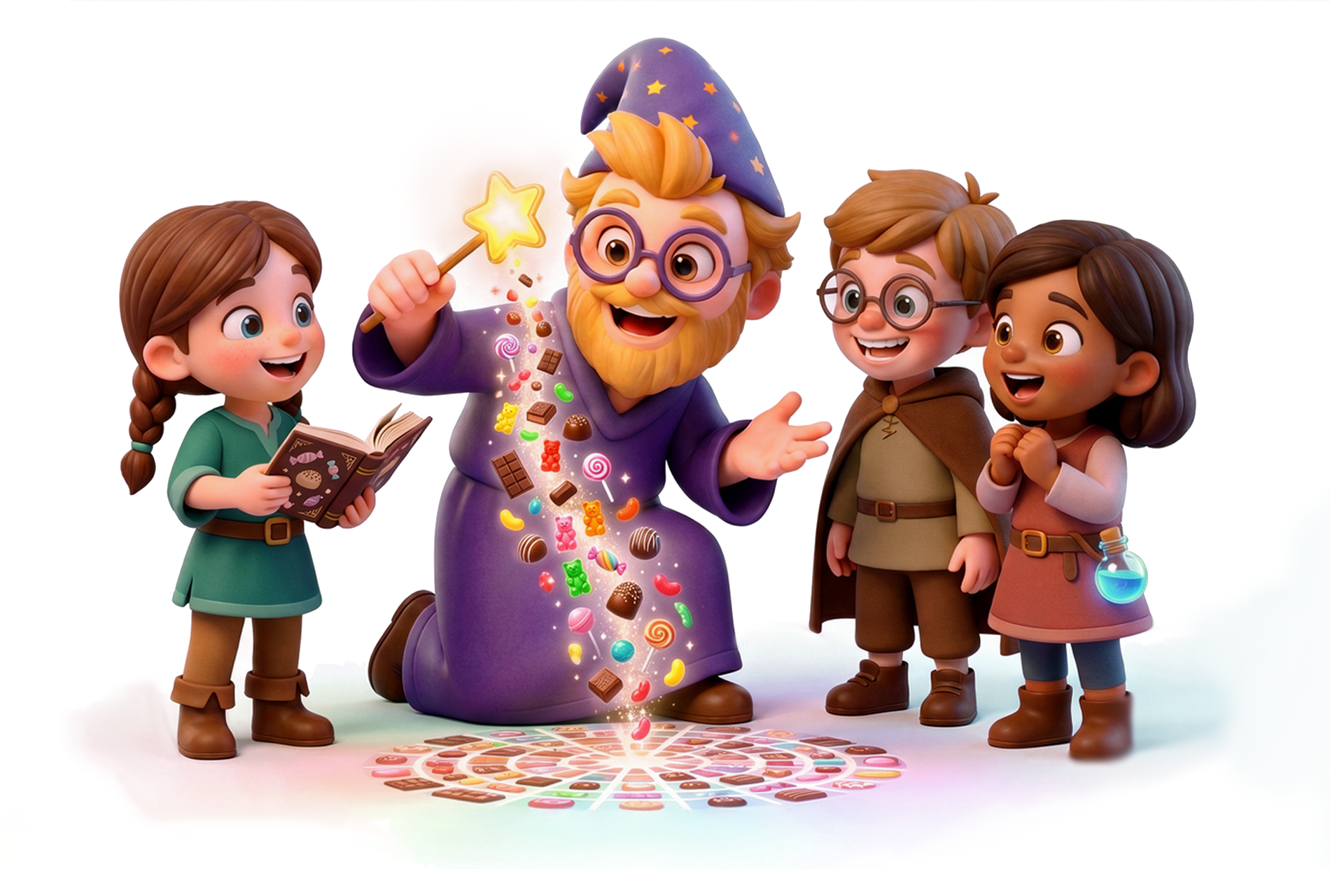 Mago con niños